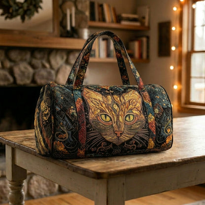 Quilted Duffle Cat Bag