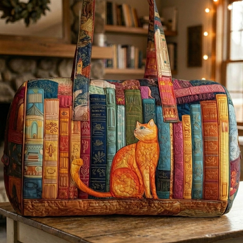 Quilted Duffle Cat Bag