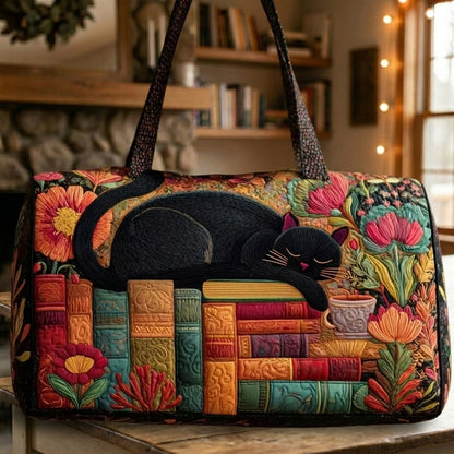 Quilted Duffle Cat Bag