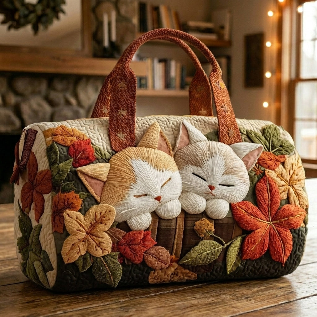 Quilted Duffle Cat Bag