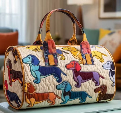 Quilted Duffle Dog Bag
