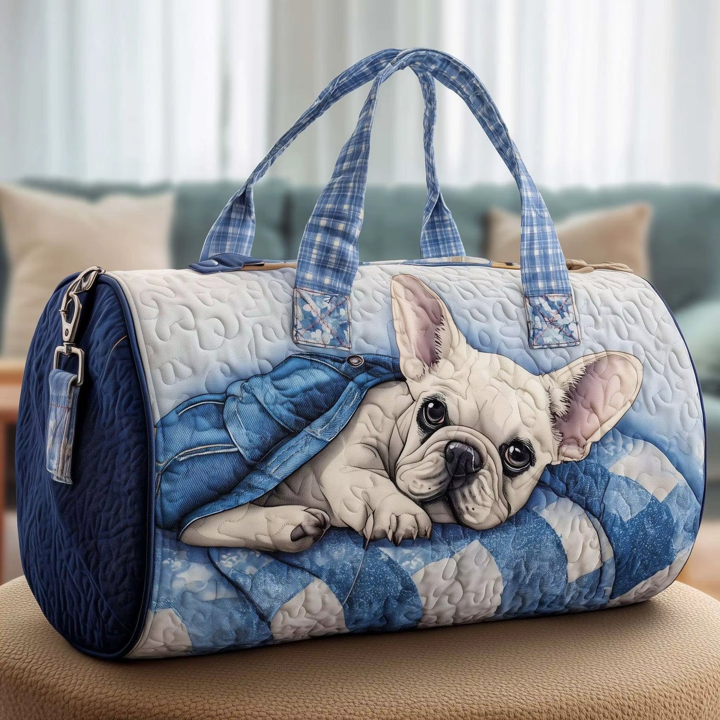 Quilted Duffle Dog Bag