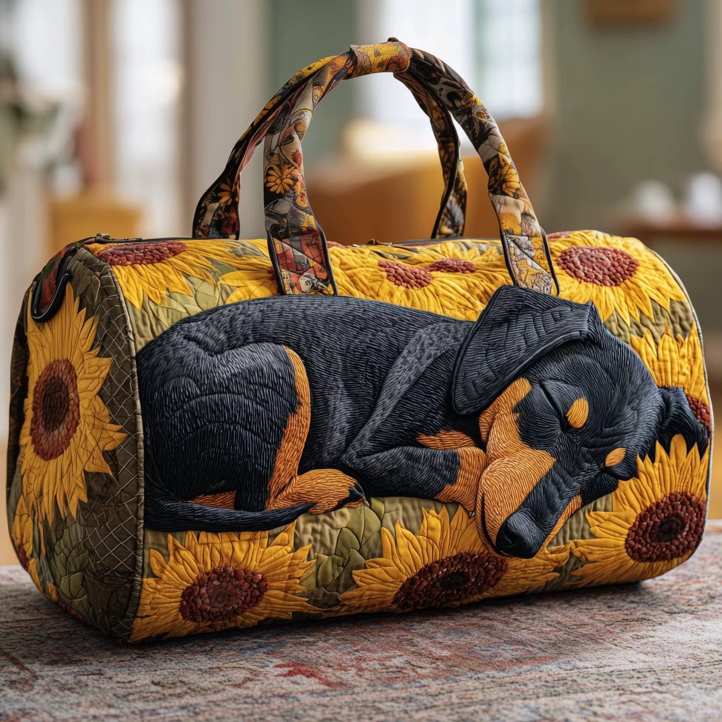 Quilted Duffle Dog Bag
