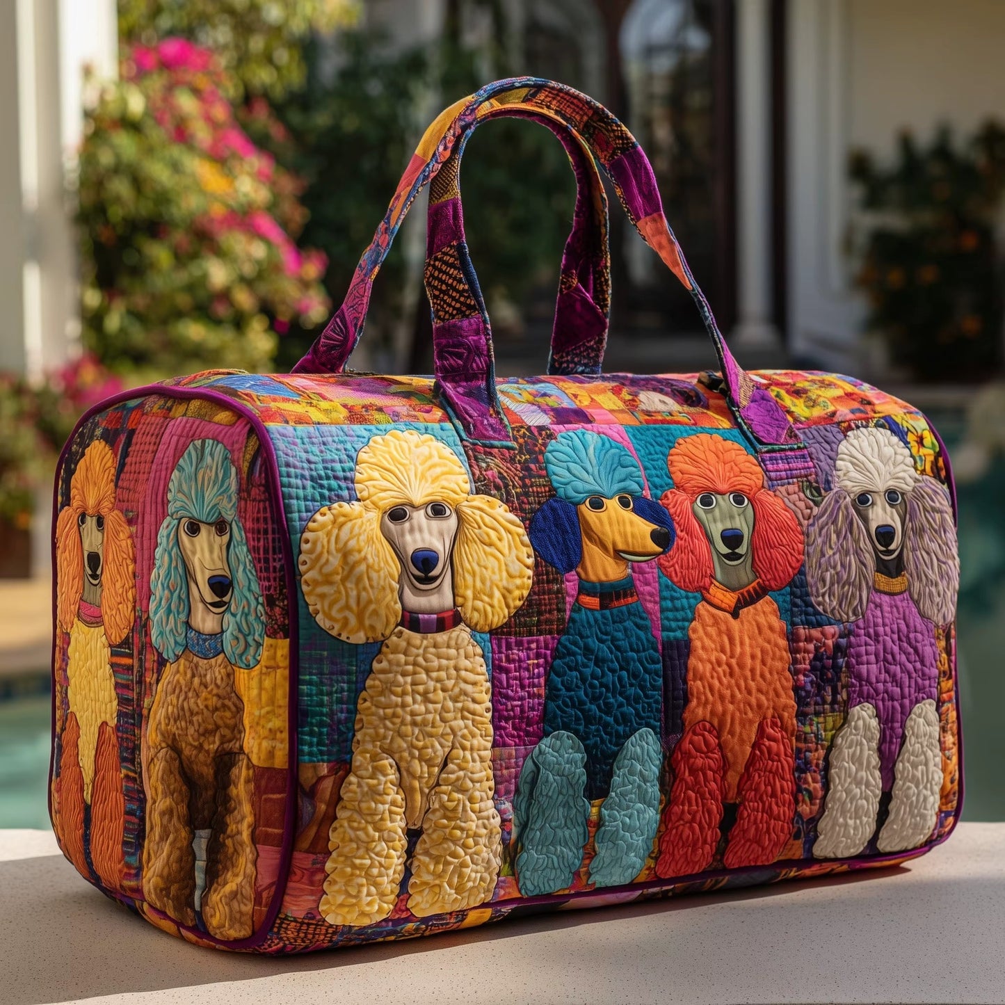 Quilted Duffle Dog Bag